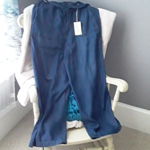 Soft light denim like fabric...Universal thread ..